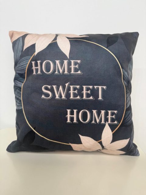 Premium Dekoratif Dijital Sweet Home Kırlent Kılıf